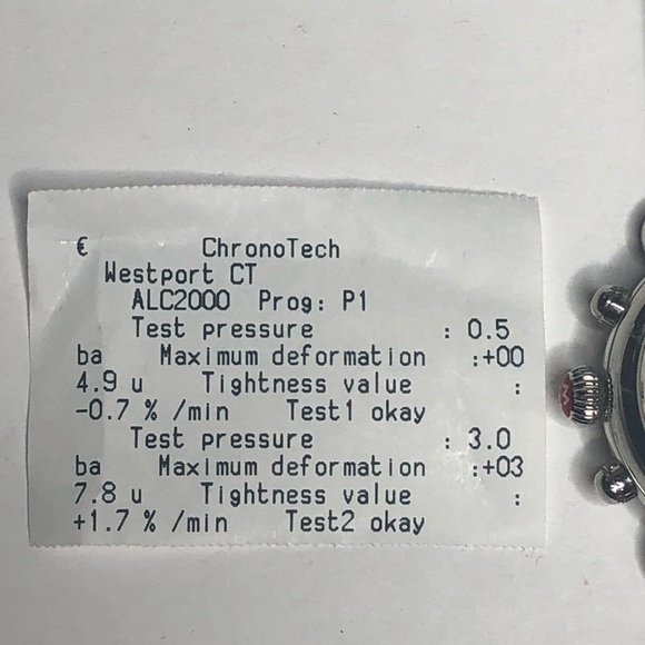 Michele Stainless Steel Diamond Dial Watch - Picture 7 of 8